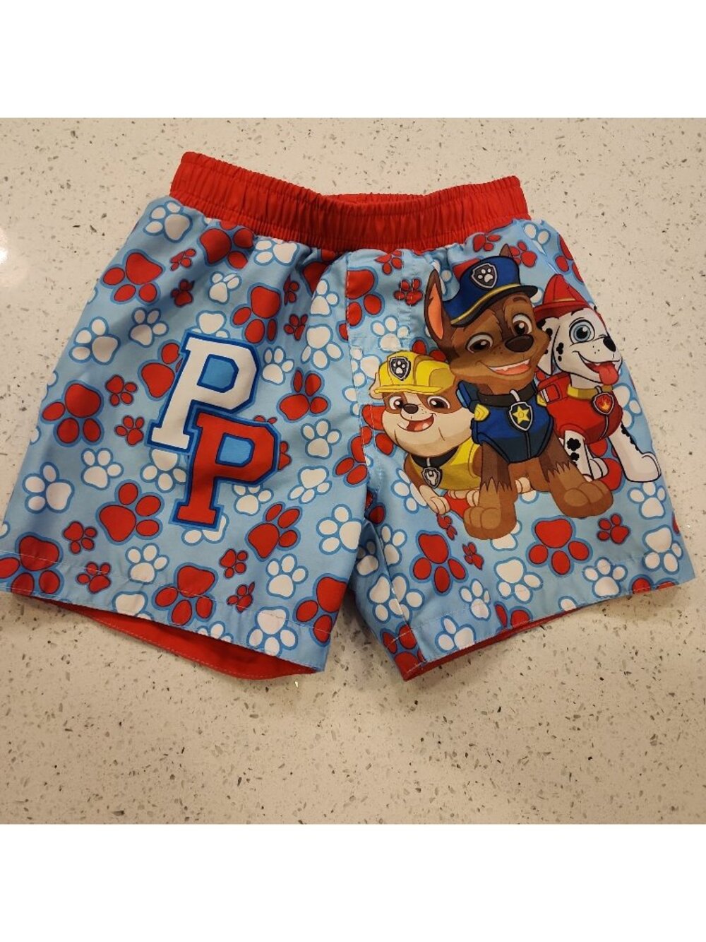 Nickelodeon Paw Patrol Toddler Boy Swim Shorts Size 18 months Lined